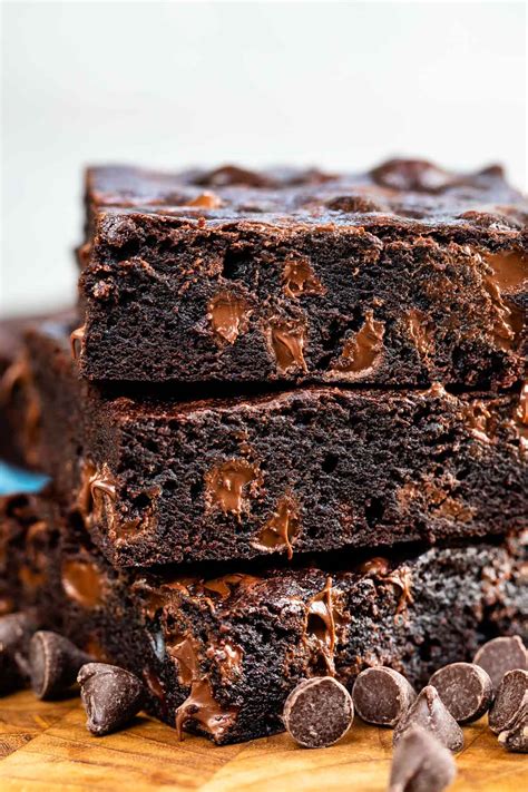 Fudgy Dark Chocolate Brownies Recipe Crazy For Crust