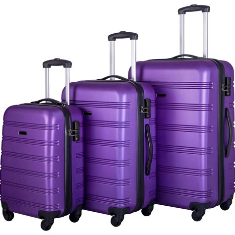 Buy 3 Piece Luggage Sets Hardside Spinner Suitcase Luggage Expandable With Wheels Tsa Lock