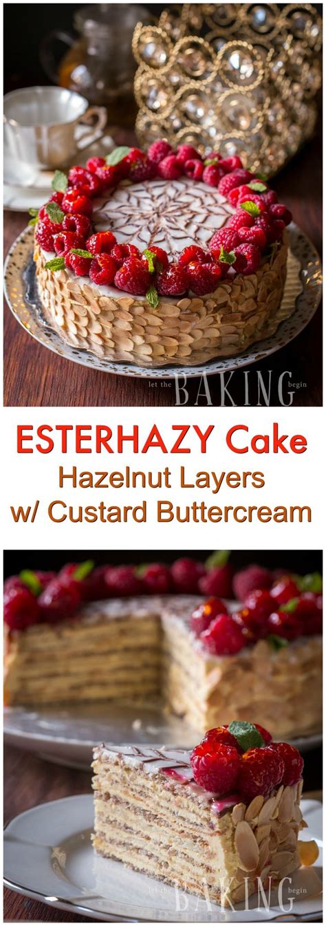 Esterhazy Exceptional Hungarian Cake Made Of Hazelnut Meringue And