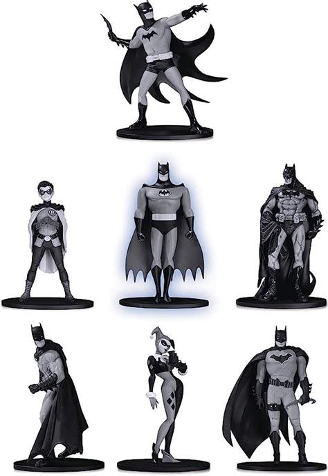 Dc Collectibles Batman Black And White Mini Figure 7 Pack Box Set Two