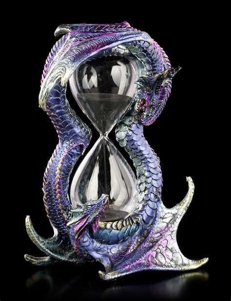 Mittelalter And Gothic Drachen Sanduhr 17 Cm Gothic Figur Drache Dragon Hourglass Zeit Messen Uhr