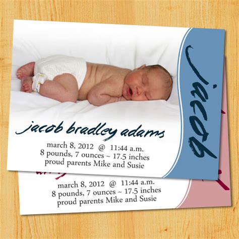 Customized Birth Announcements