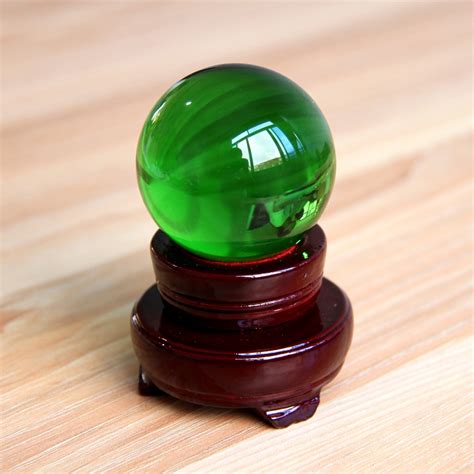 60mm 1set green glass sphere crystal ball photography feng shui glass balls for decor