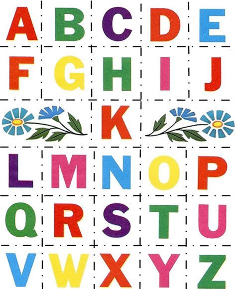 Letters Of The Alphabet To Print And Cut Out