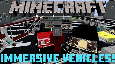 Minecraft Immersive Vehicles Is A Crazy Mod Mod Showcase Youtube