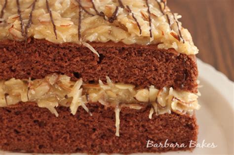 Combine brown sugar, granulated sugar, butter, egg yolks, and evaporated milk in a saucepan and bring the mixture to a low boil over medium heat. Easy German Chocolate Cake | Barbara Bakes