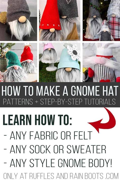 Learn How To Make A Gnome Hat In Six Easy Ways Gnomes Gnome Hat Diy