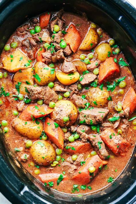 Easy Beef Stew Slow Cooker Recipes Uk Beef Poster