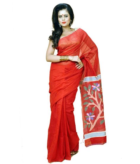 Indian Saree Mandir Multi Color Cotton Bengal Tant Saree Buy Indian