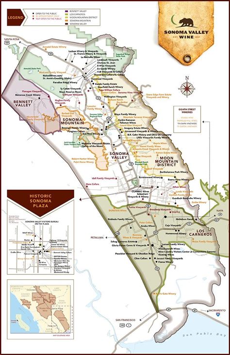 Sonoma Valley Map Simply Driven Sonoma Winery Map Sonoma Valley