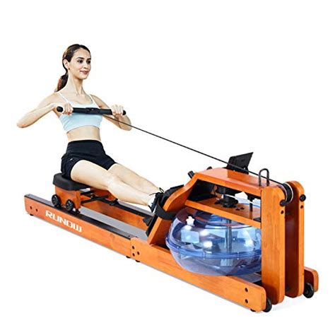 Runow Water Rower Rowing Machine Oak Wooden For Home Use Top Product