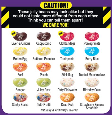 Jelly Bellys Latest ‘beanboozled Flavors Include ‘old Bandage And