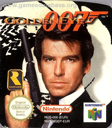 007 Golden Eye Nintendo N64 Artwork Cartridge Top