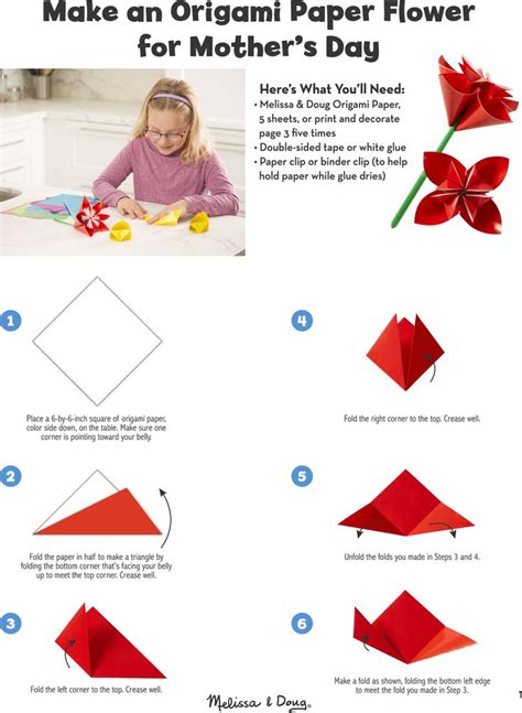 Diy Craft Origami Paper Flower For Mothers Day Or Anytime Origami