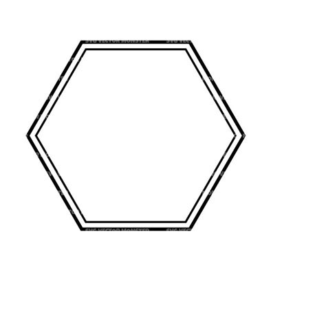Hexagon Frame Svg Hexagon Monogram Svg Hexagon Border Hex Inspire