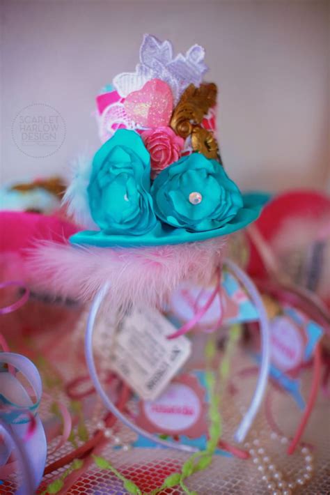 Alice In Wonderland Tea Party Mini Top Hats Set Of Party Etsy