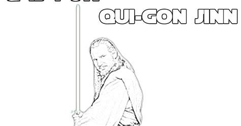 Q is for Qui-Gon Jinn - Star Wars Alphabet Coloring Page - The Star