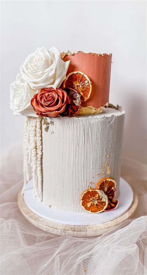 Top 50 Wedding Cake Trends 2023 Boho Chic Two Tiered Cake