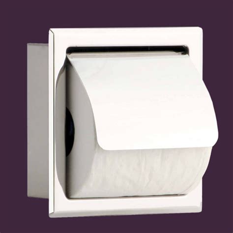 Recessed Toilet Paper Tissue Holder Bright Stainless Steel