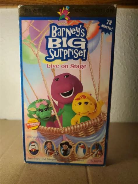 Barneys Big Surprise Live On Stage Vhs Oop Kid Barney Classic