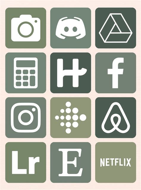 Free Sage Green Aesthetic App Icons For Iphone Glory Of The Snow