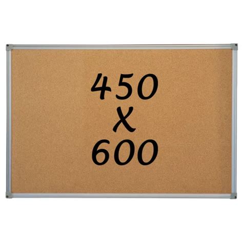 New Corkboard Pin Board 450mm X 600mm Notice Board Pinnable Whiteboards