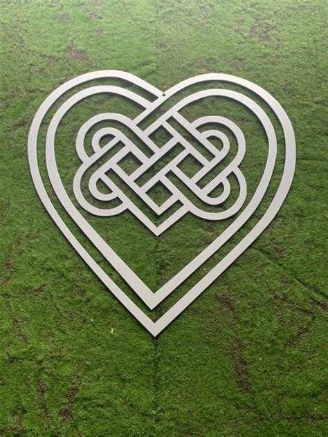 Celtic Heart Love Knot Trinity Knot Charm Eternal Love Irish Etsy