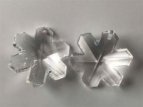 Swarovski Snow Flake Clear Crystal Art 8811 35 Mm Etsy