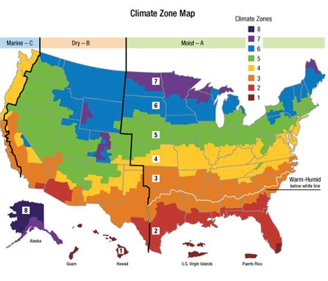 Climate Zone Map Of The United States Clipart Best