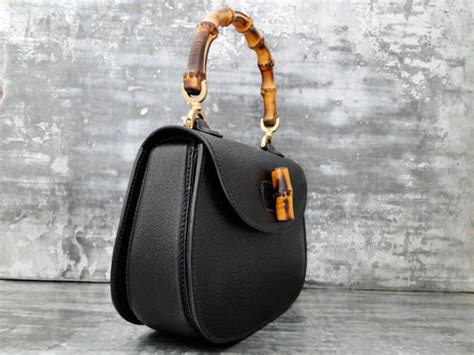 59 items on sale from $222. Gucci Vintage Bamboo Handle Bag Black