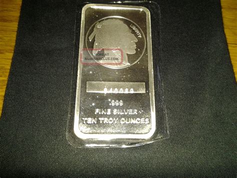 American Buffalo 10 Oz 999 Fine Silver Bar