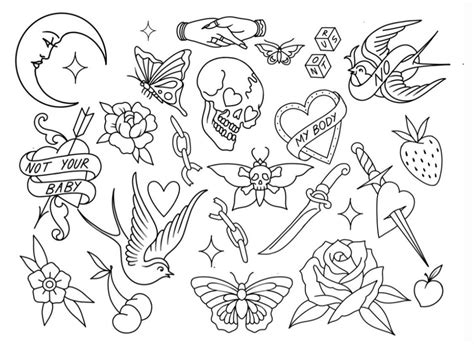 pin by jenn conlee on tattoo designs traditional tattoo flash sheets tattoo outline drawing