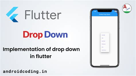 Flutter Dropdown Button Tutorial For Beginners Androidcoding In