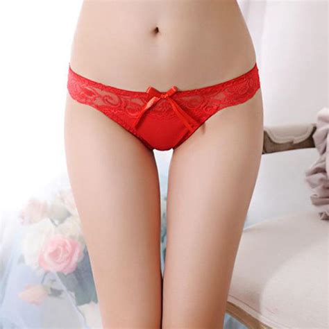 Fashion Sexy Women Thongs G String Lace Cutton Floral Sheer Underwear