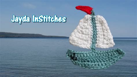 Crochet Sailboat Applique Tutorial Crochet On The Run Applique