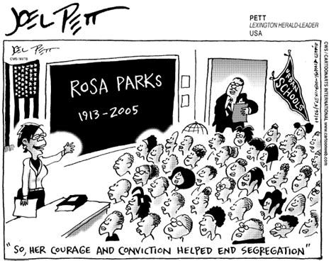 Rosa Parks Political Cartoon
