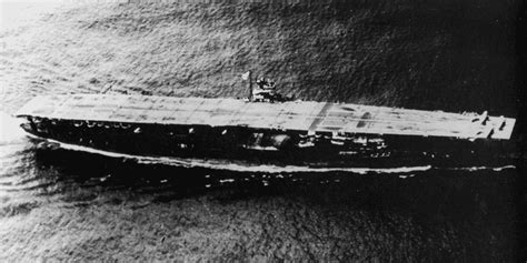 The First Of Four Japanese Carriers Sunk At Midway Akagi
