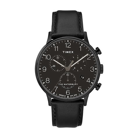 Waterbury Classic Chronograph Mm Leather Strap Watch Galerie