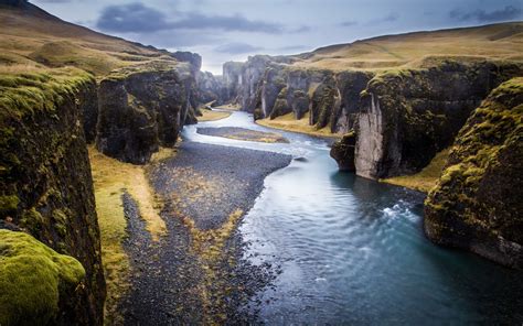 冰島fjadrargljufur峽谷 2017自然高清壁紙預覽
