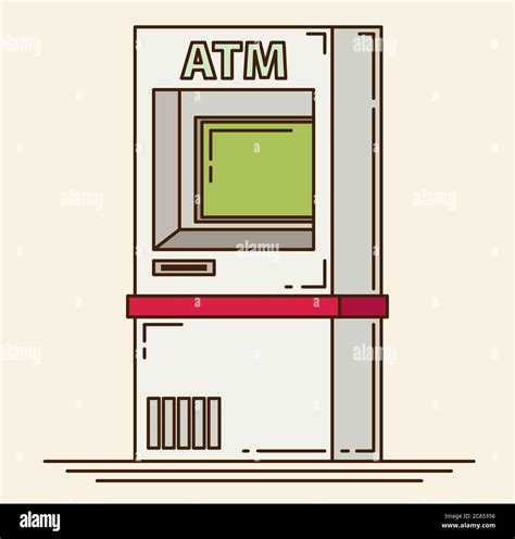 Atm Machine Vector Illustration Stock Vector Image And Art Alamy