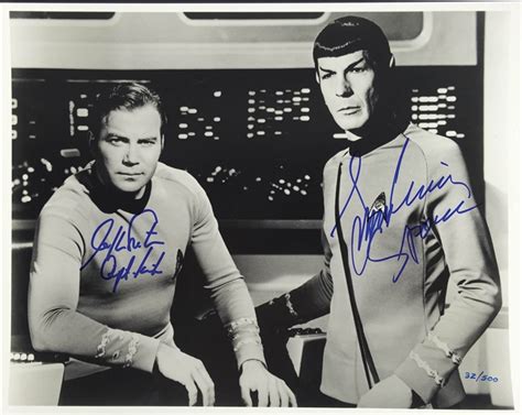 Lot Detail Star Trek William Shatner And Leonard Nimoy Signed 11 X 14
