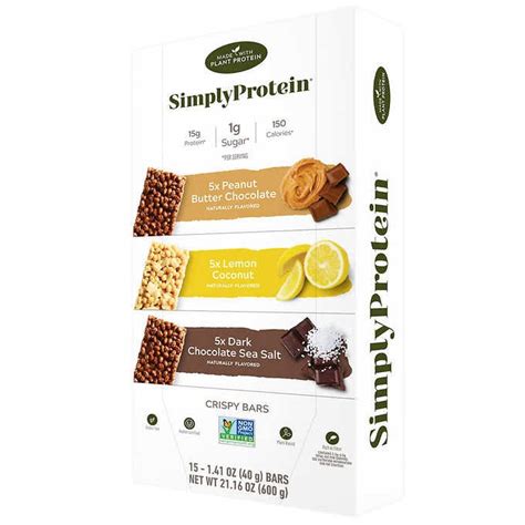 Simply Protein Crispy Bars Oz Variety Pack 15 Count 44 Off