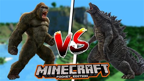 Godzilla Vs Kong Mod For Minecraft Pocket Edition Youtube