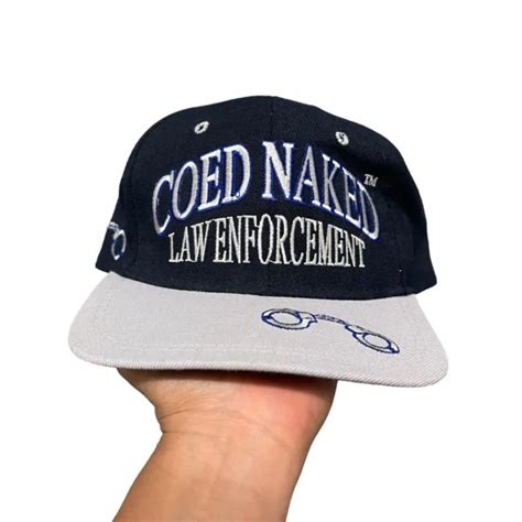 Vintage 90s Coed Naked Law Enforcement Snapback Against The Wall And Spread Em 2499 Picclick