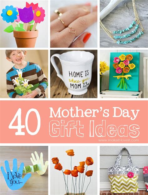Will happen during the quarantine, but that doesn't mean you can't have fun indoors! 40 Homemade Mother's Day Gift Ideas | Make It and Love It