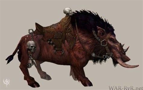 Warhammer Warboar Artwork Creature Concept Animal Companions