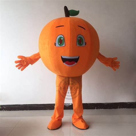 Orange Fruit Mascot Costume Suits Cosplay Party Game Fancy Dress