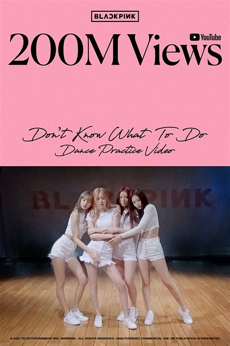 210321 Blackpink Dont Know What To Do Dance Practice Video Hits