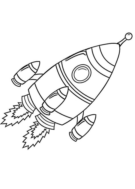 110 Dibujos De Cohetes Espaciales Para Colorear 🥇 Dibujo Imágenes