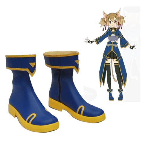 Sword Art Online Calibur Silica Keiko Ayano Cosplay Shoes